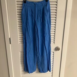 Forever 21 Blue Relaxed Fit Jumpsuit